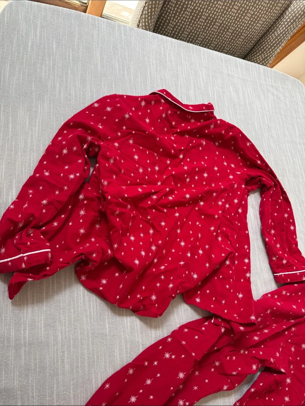 Petite Plume red flannel pajama set 14 girls